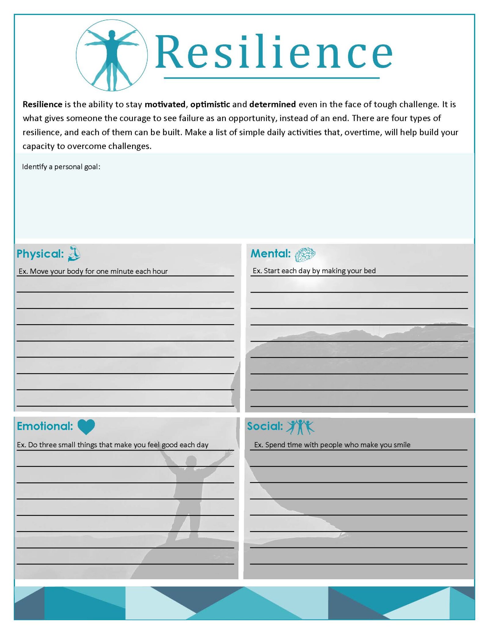 Free Printable 3rd Grade Resilience Worksheet