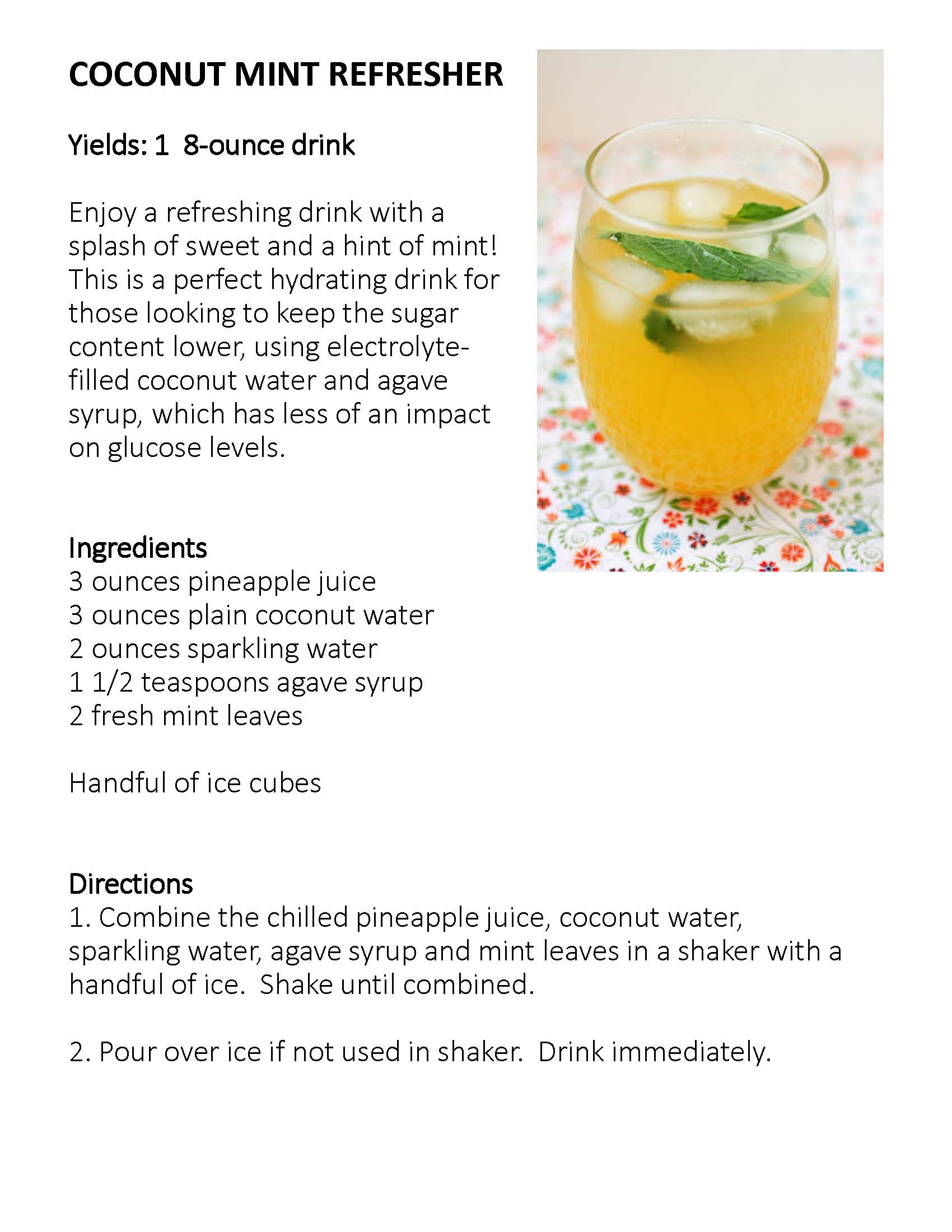 Drink Recipes | Illinois Human Performance Project