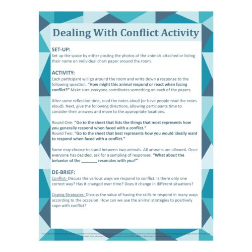 Dealing with Conflict Activity
