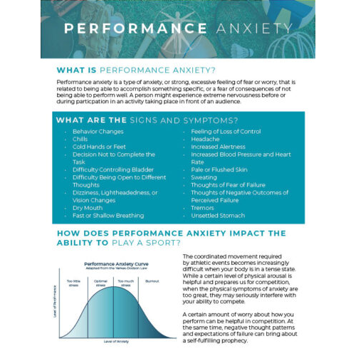 Performance Anxiety Handout