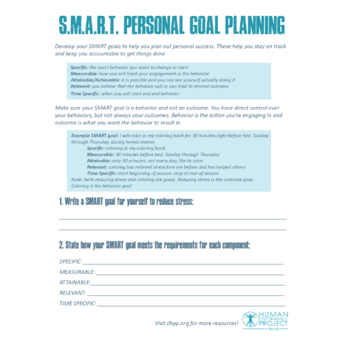S.M.A.R.T Personal Goal Planning