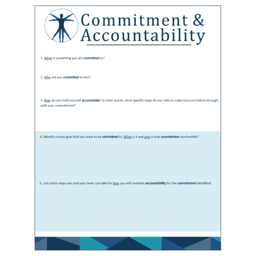 Commitment & Accountability Worksheet