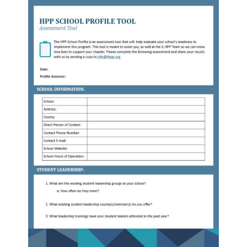 HPP School Profile Assessment